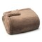 Americanflat Throw Blanket - 50x60 Inch Double Sided Luxe Faux Fur - Soft Plush Fleece Bedding - Cozy Warmth For Living Room Couch Or Sofa - Taupe